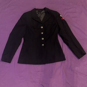 US Navy Womens Jacket 12 MT Misses Tall‎ Dress Blue Coat Uniform Ribbons BU3